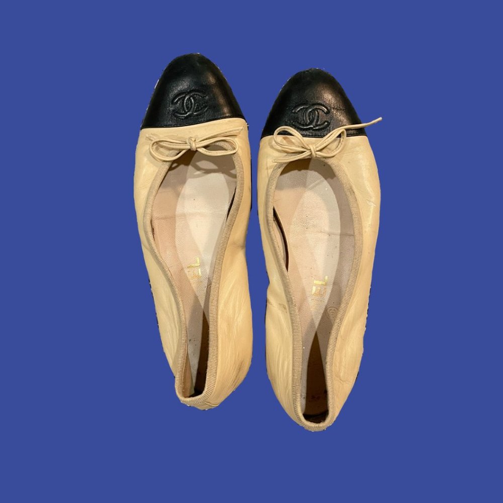 Chanel Cap Toe Ballet Flats